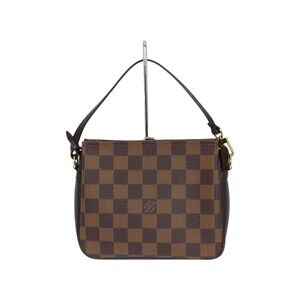 Louis Vuitton Truth Makeup Damier Ebene Brown Accessory Pouch Handbag classic